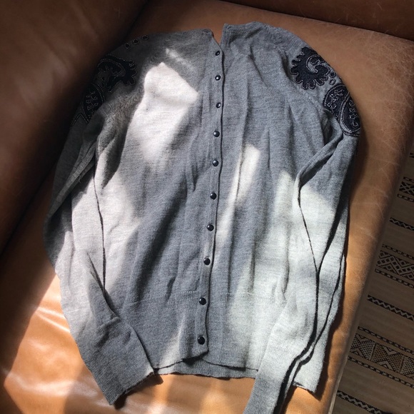 French Connection beaded embroidered sweater - Picture 6 of 8